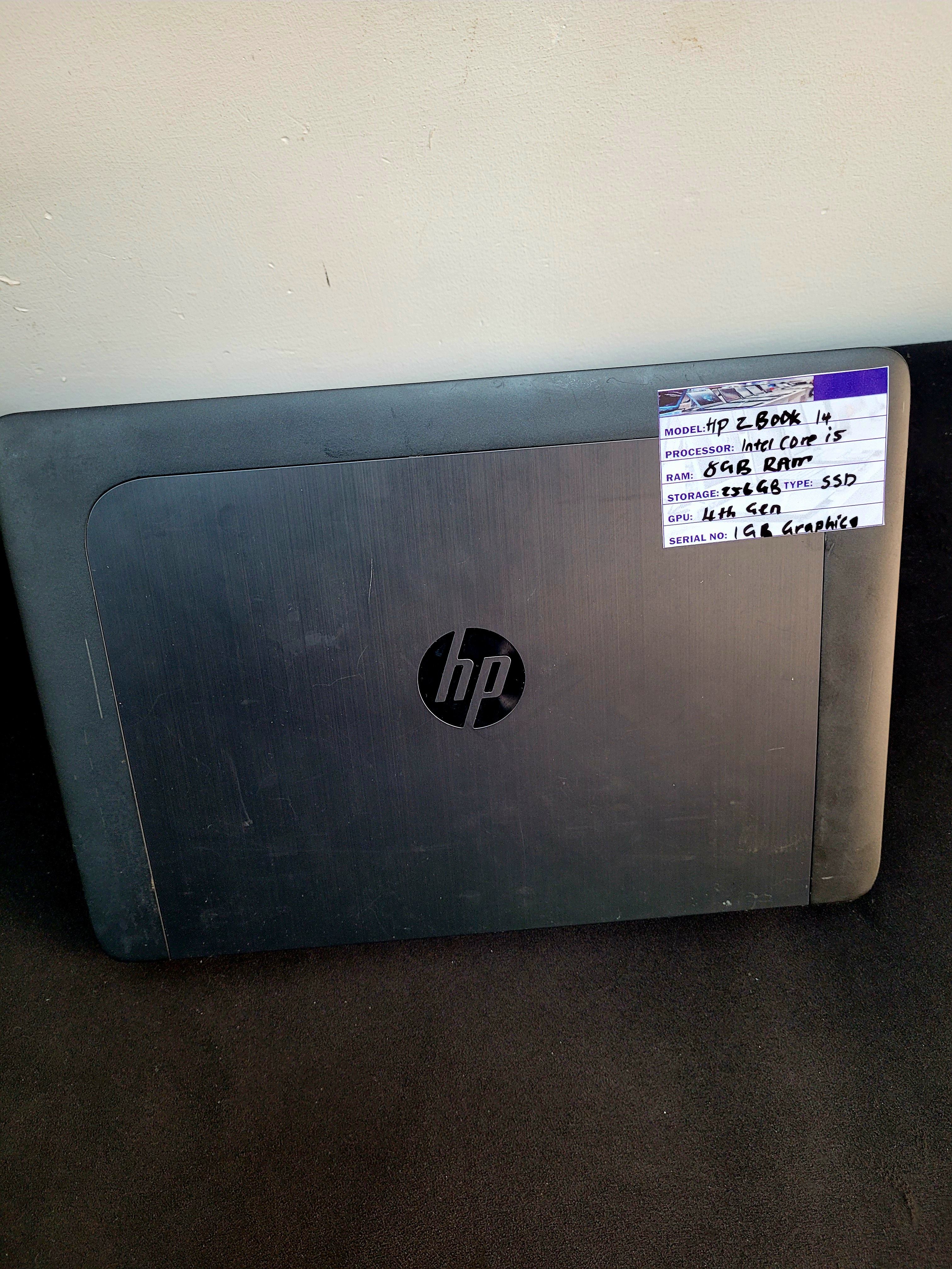 HP ZBook 14 Workstation | Intel Core i5 4th Gen | 8GB RAM | 256GB SSD | 1GB Dedicated Graphics