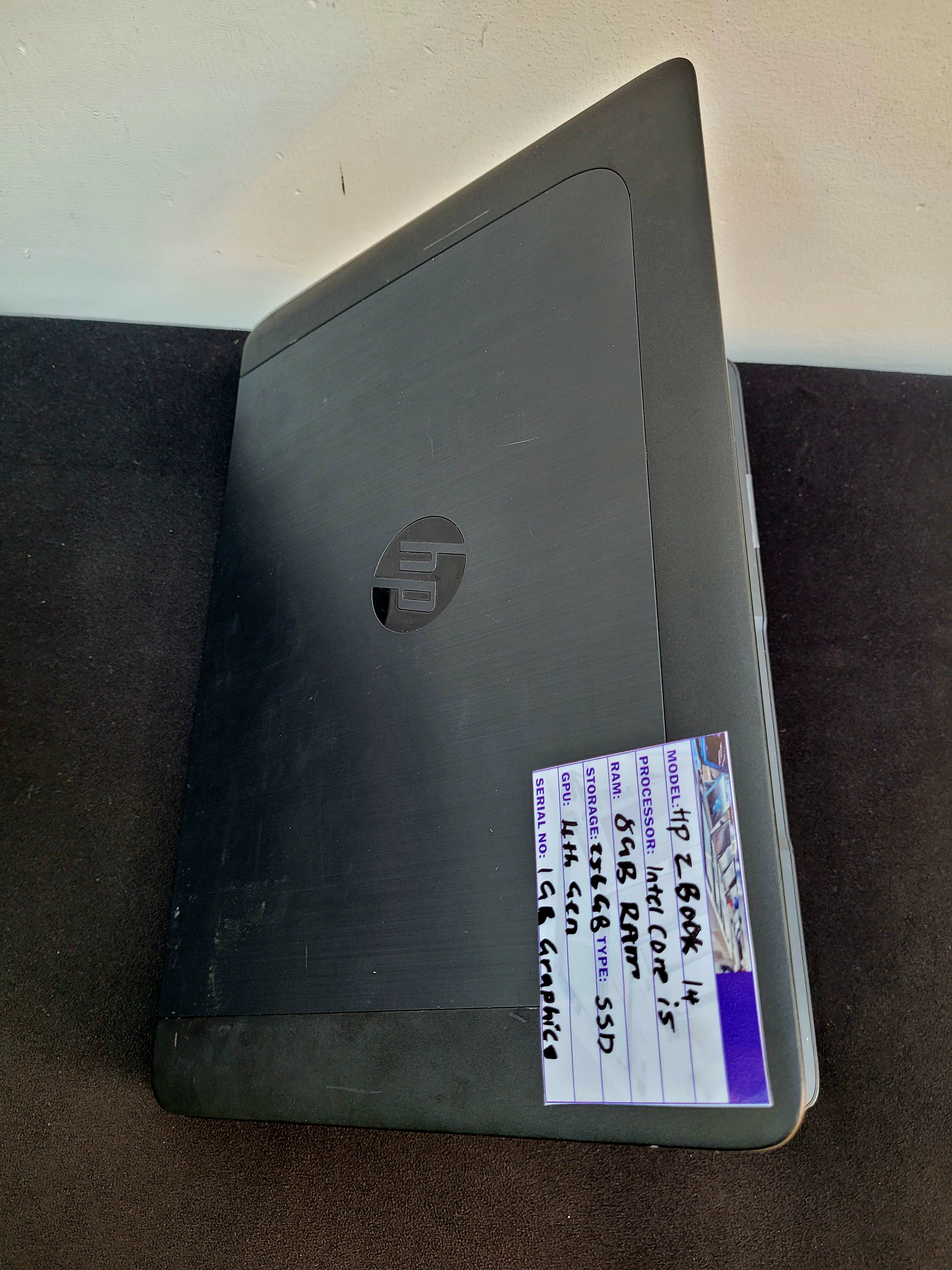 HP ZBook 14 Workstation | Intel Core i5 4th Gen | 8GB RAM | 256GB SSD | 1GB Dedicated Graphics