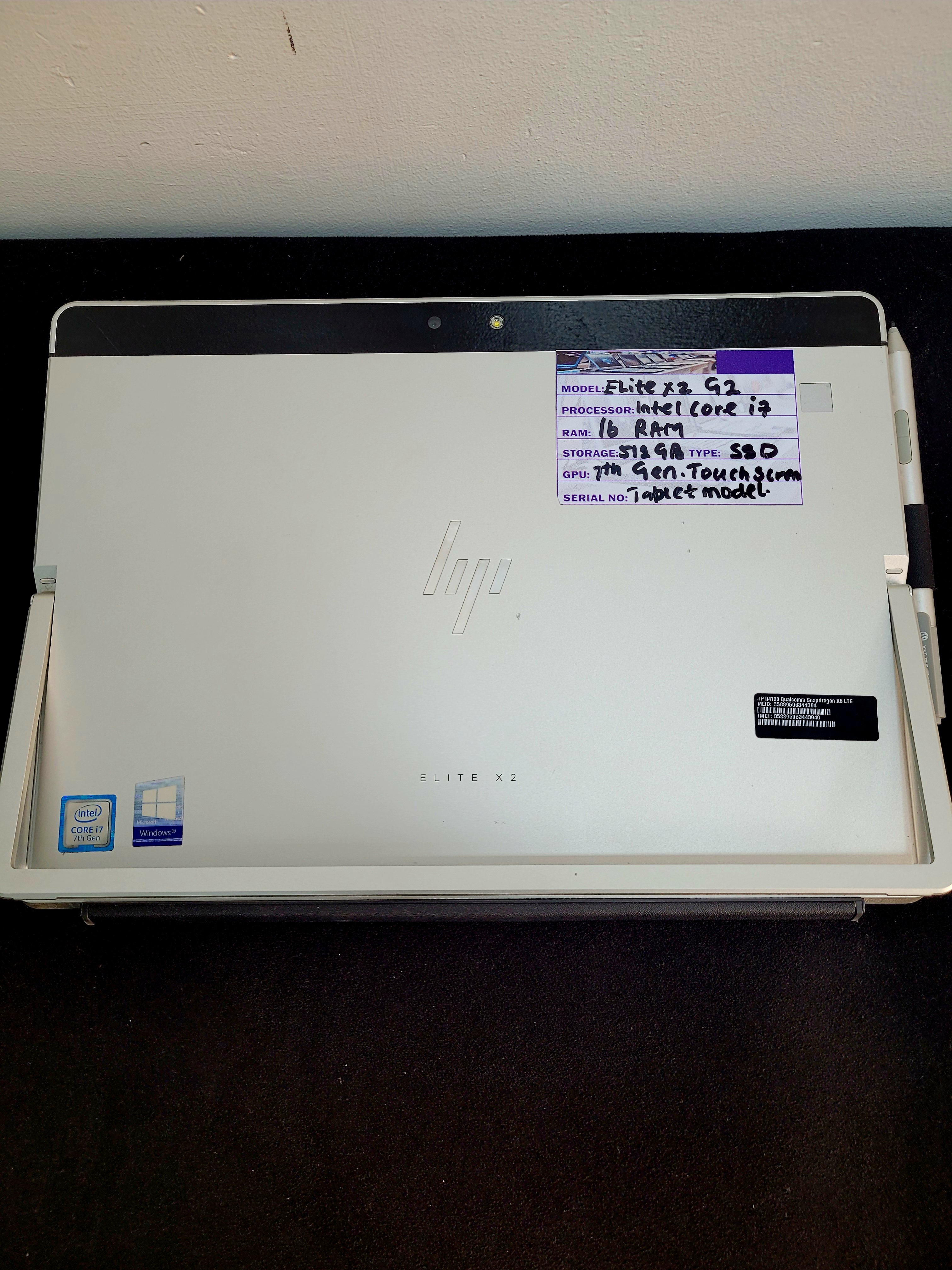 HP Elite x2 G2 | Intel Core i7 7th Gen | 16GB RAM | 256GB SSD | Touchscreen Tablet