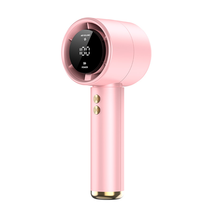 N68 Mini Turbo Handheld Fan | Rechargeable | Digital Display | Brushless Motor
