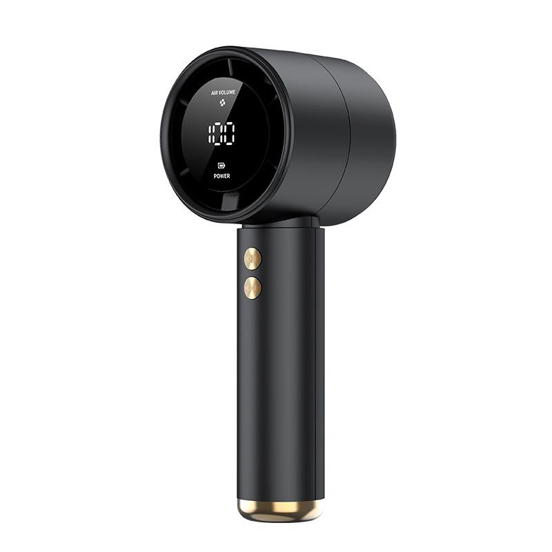 N68 Mini Turbo Handheld Fan | Rechargeable | Digital Display | Brushless Motor